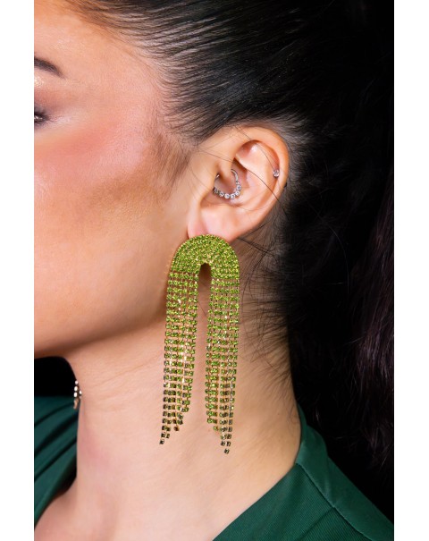 Κρεμαστά σκουλαρίκια με κρεμαστές ριβιέρες 