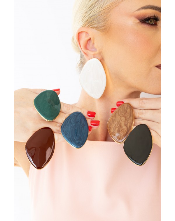 Σκουλαρίκια σε οβάλ ανομοι�...