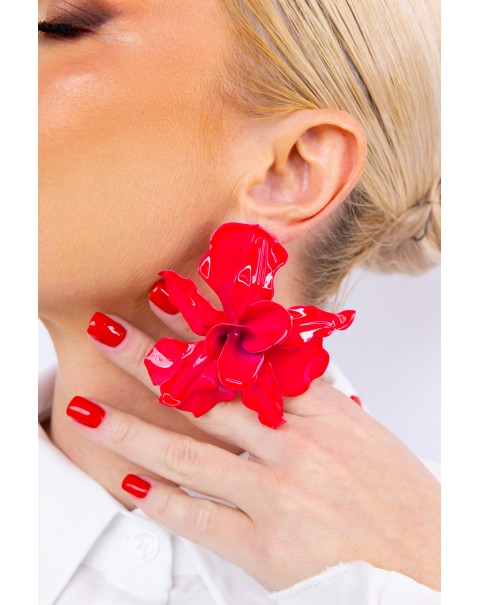 Σκουλαρίκια λουλούδι καρφωτά