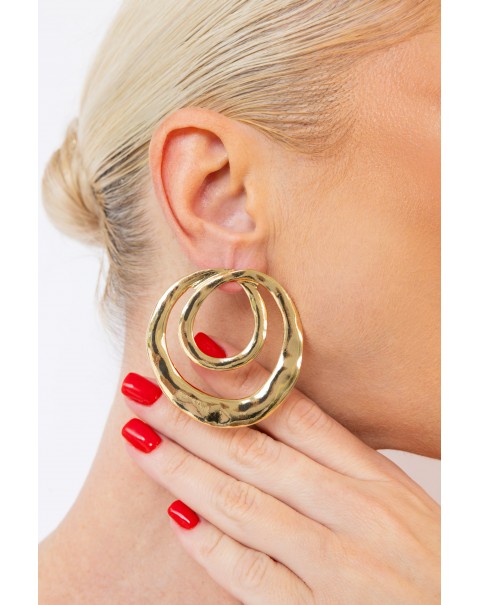 Σκουλαρίκια διπλός κρίκος