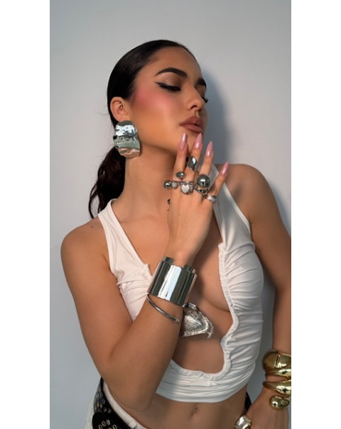 Σκουλαρίκια σφυρήλατα καμπυλωτά