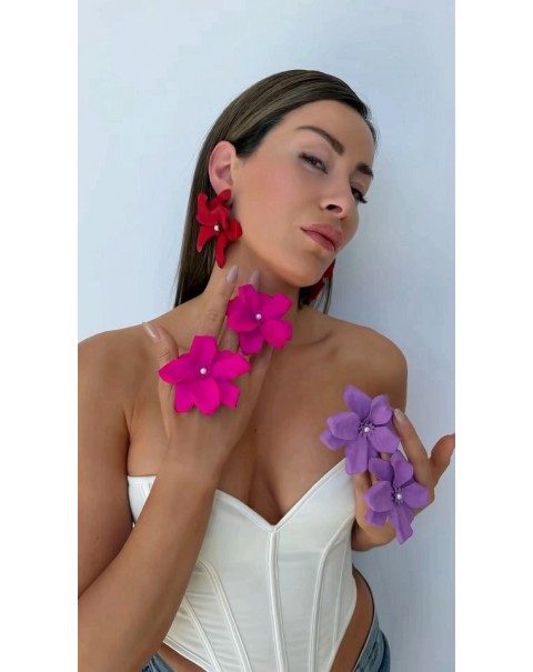 Σκουλαρίκι λουλούδι 