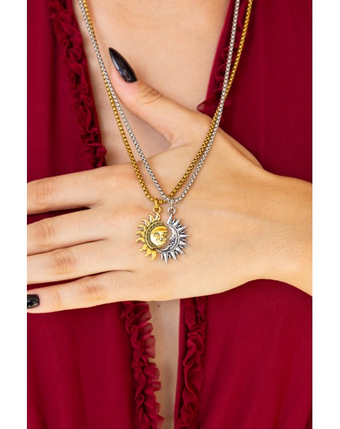 Σετ κρεμαστά στοιχεία Ήλιος-Φεγγάρι 