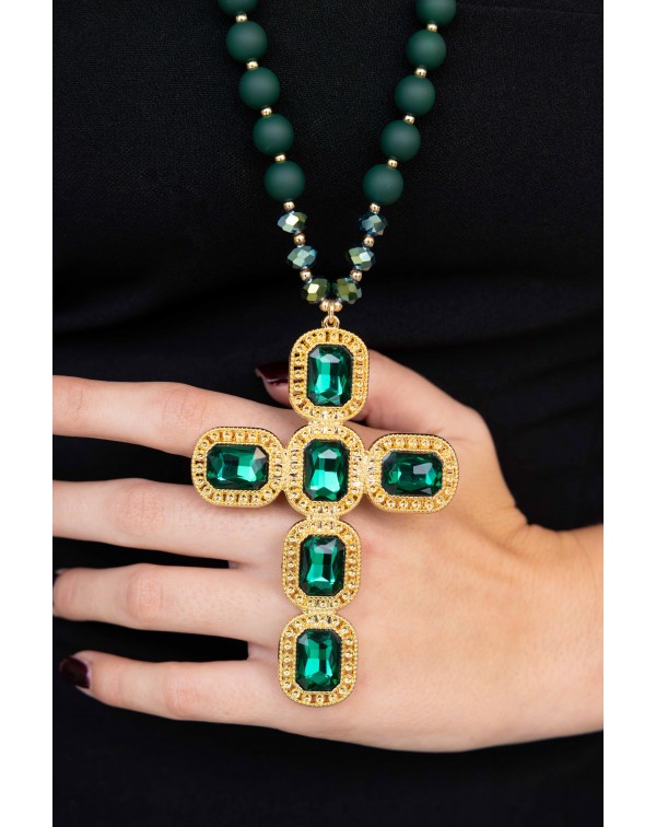 Μακρύ κολιέ με σταυρό