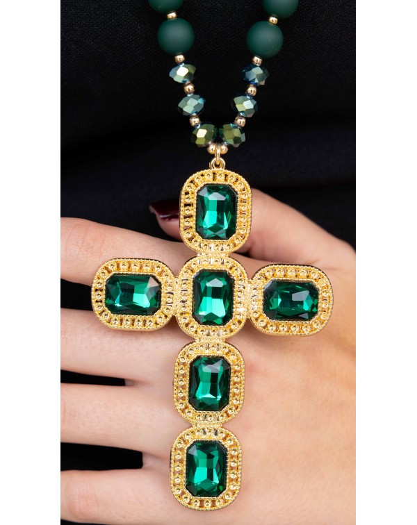 Μακρύ κολιέ με σταυρό