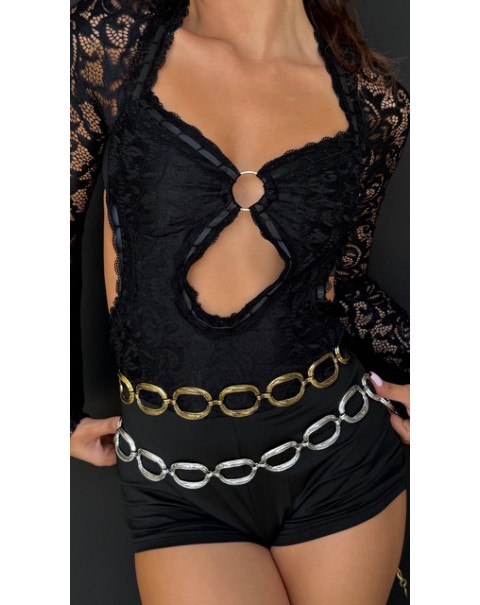 Αλυσίδα μέσης / ζώνη με οβάλ κρίκους