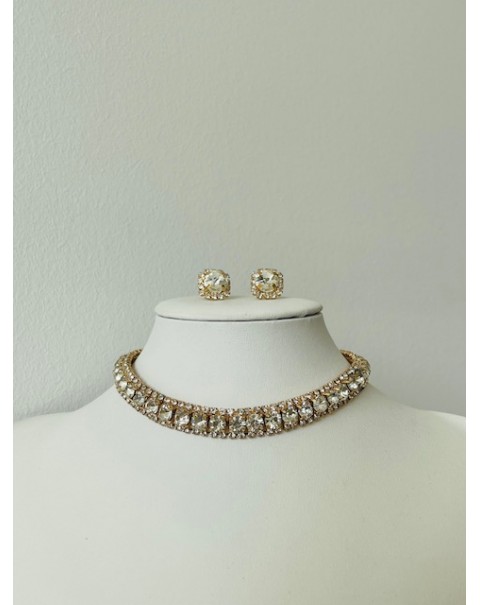 Riviera necklace with earrings