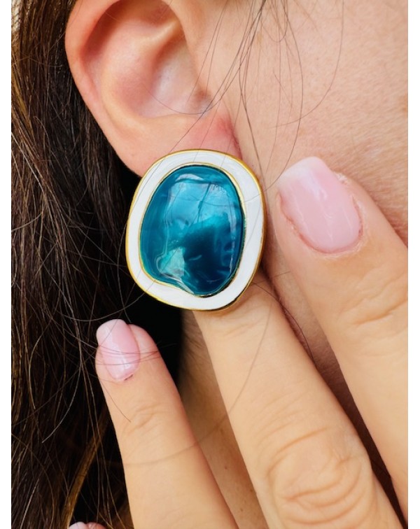 Σκουλαρίκια με σμάλτο