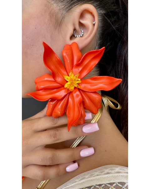 Σκουλαρίκια καρφωτά λουλούδι