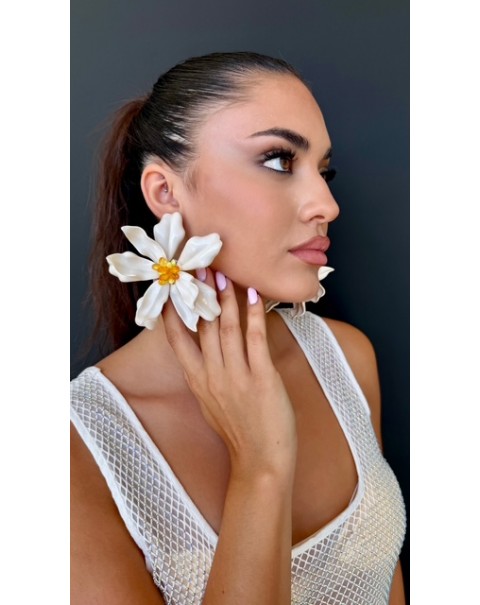 Σκουλαρίκια καρφωτά λουλούδι