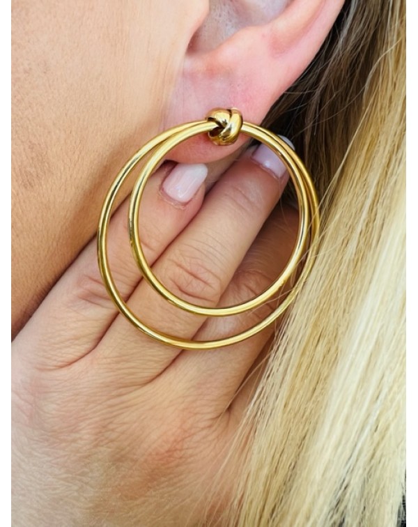 Σκουλαρίκια δεμένοι κρίκοι