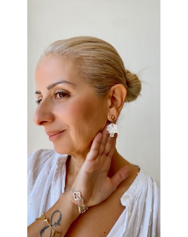 Σκουλαρίκια κρεμαστά με πέ�...