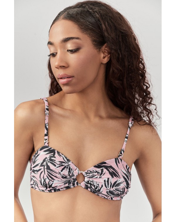 Exotic Pink Bandeau Top