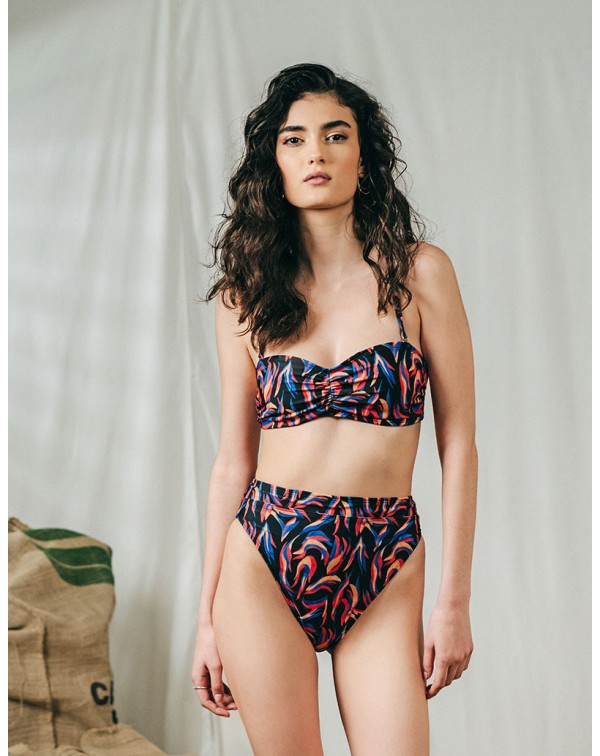 Mini Multicolor Zebra Highwaist