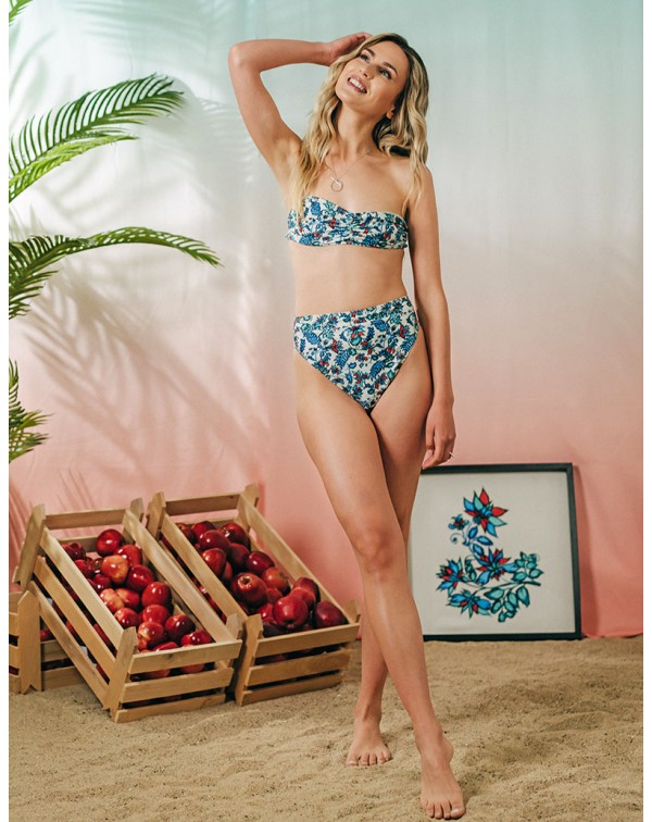 Mini Porcelain Floral Highwaist
