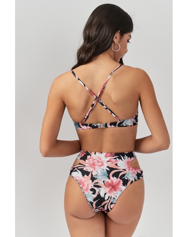 Peony Floral High Waist Bottom