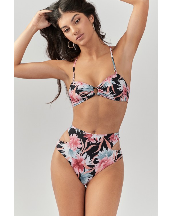 Peony Floral High Waist Bottom